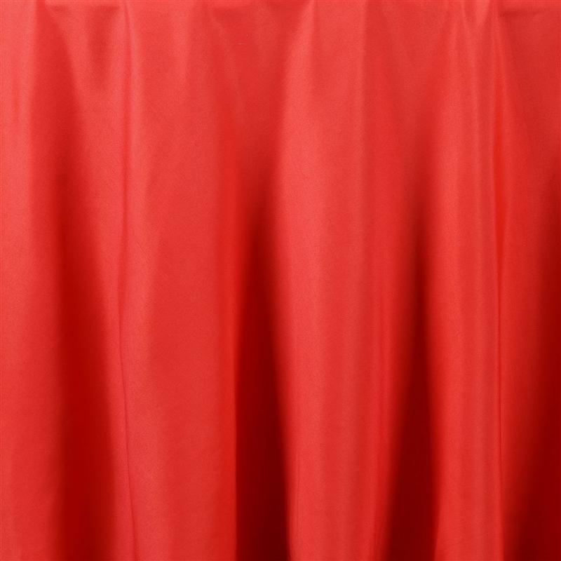 108" Polyester Round Tablecloth Wedding Party Table Linens - Red TAB_108_RED_POLY