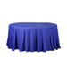 108" Polyester Round Tablecloth Wedding Party Table Linens - Royal Blue TAB_108_ROY_POLY