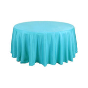 108" Polyester Round Tablecloth Wedding Party Table Linens - Turquoise TAB_108_TURQ_POLY