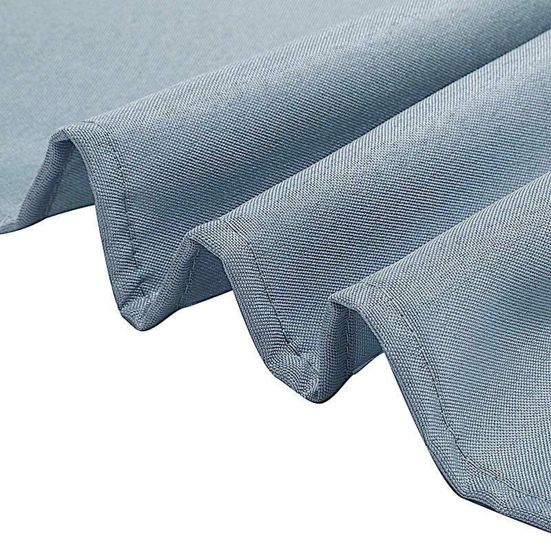108" Polyester Round Tablecloth Wedding Party Table Linens - Dusty Blue TAB_108_086_POLY
