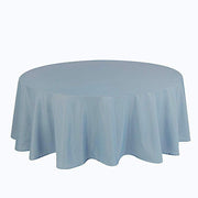 108" Polyester Round Tablecloth Wedding Party Table Linens - Dusty Blue TAB_108_086_POLY
