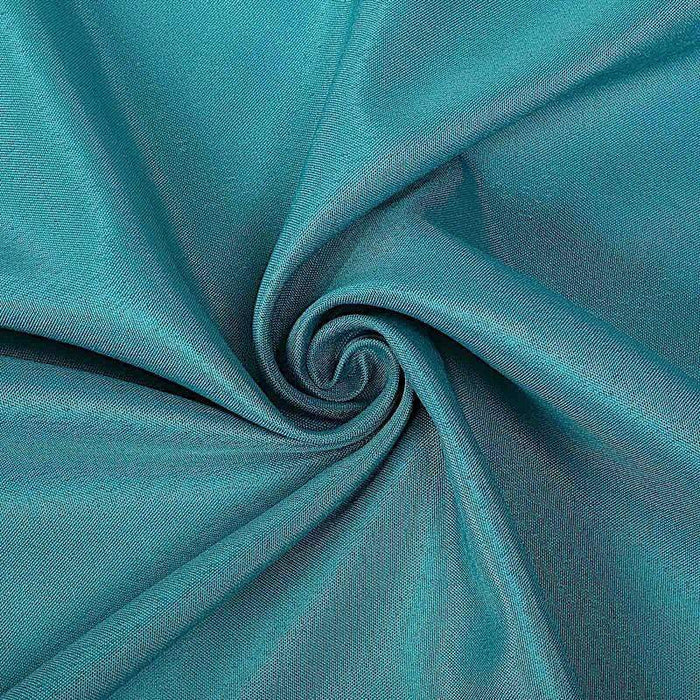 108" Polyester Round Tablecloth Wedding Party Table Linens - Teal TAB_108_TEAL_POLY