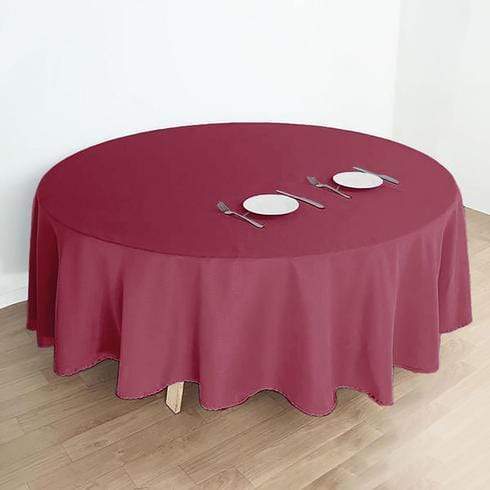 108" Polyester Round Tablecloth Wedding Party Table Linens
