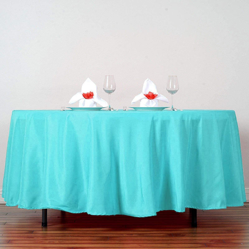 108" Polyester Round Tablecloth Wedding Party Table Linens
