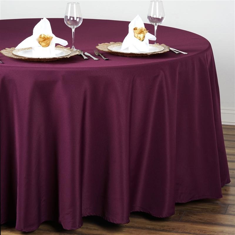 108" Polyester Round Tablecloth Wedding Party Table Linens