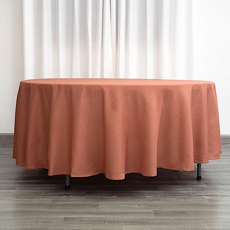 108" Polyester Round Tablecloth Wedding Party Table Linens