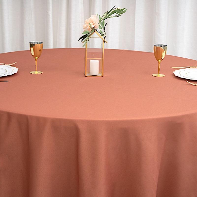 108" Polyester Round Tablecloth Wedding Party Table Linens