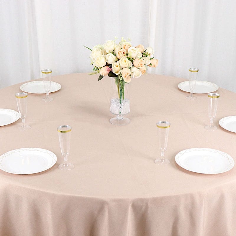 108" Polyester Round Tablecloth Wedding Party Table Linens