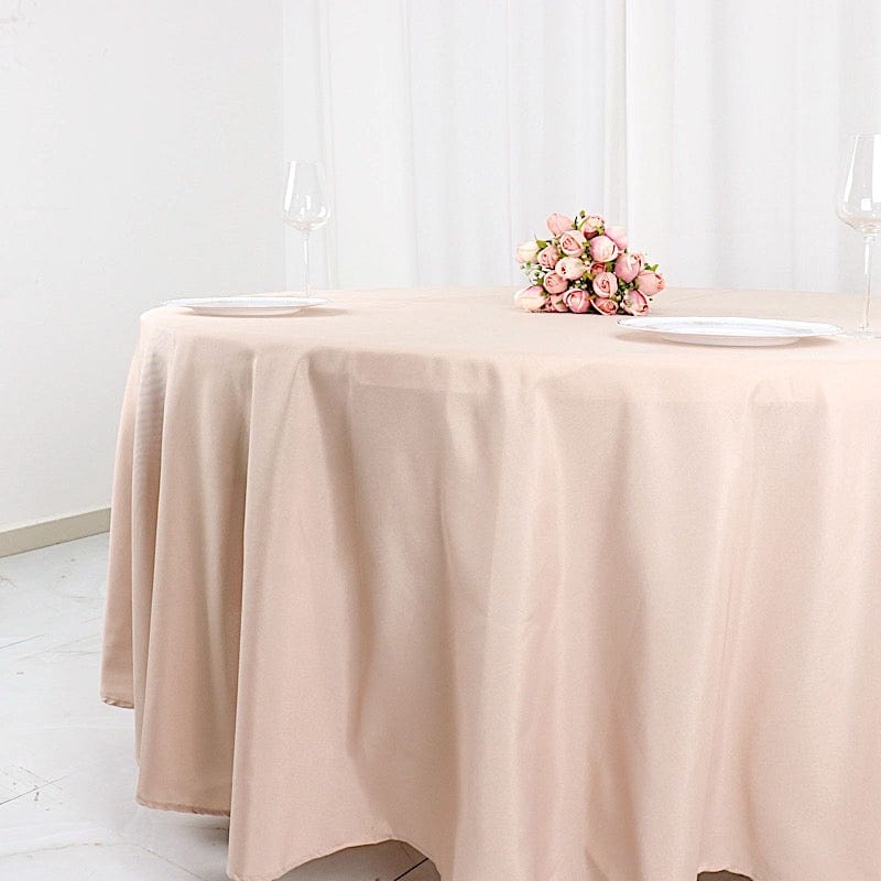 108" Polyester Round Tablecloth Wedding Party Table Linens