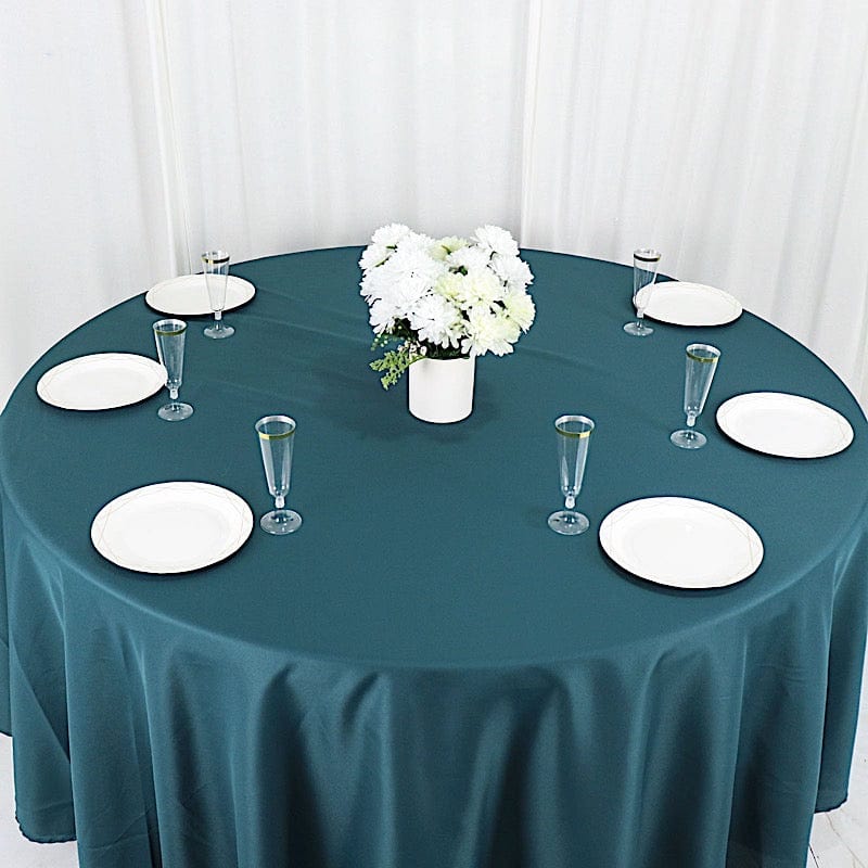 108" Polyester Round Tablecloth Wedding Party Table Linens