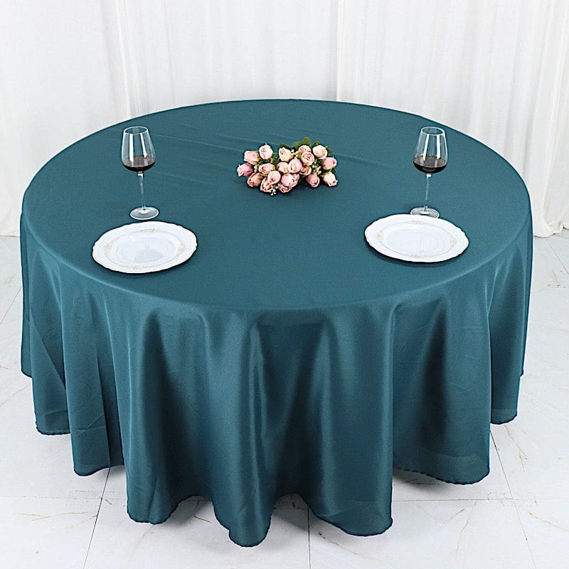 108" Polyester Round Tablecloth Wedding Party Table Linens