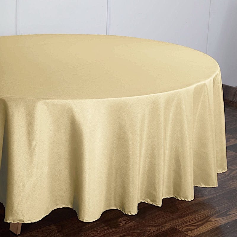 108" Polyester Round Tablecloth Wedding Party Table Linens
