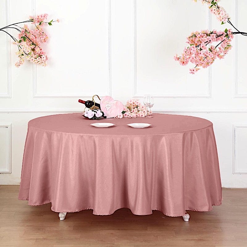 108" Polyester Round Tablecloth Wedding Party Table Linens