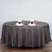 108" Polyester Round Tablecloth Wedding Party Table Linens - Charcoal Grey TAB_108_044_POLY