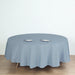 108" Polyester Round Tablecloth Wedding Party Table Linens - Dusty Blue TAB_108_086_POLY
