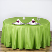 108" Polyester Round Tablecloth Wedding Party Table Linens - Apple Green TAB_108_APPL_POLY