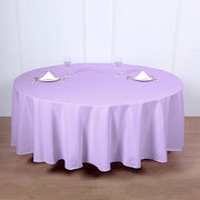 108" Polyester Round Tablecloth Wedding Party Table Linens TAB_108_LAV_POLY