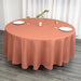 108" Polyester Round Tablecloth Wedding Party Table Linens - Terracotta TAB_108_TERC_POLY