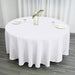 108" Polyester Round Tablecloth Wedding Party Table Linens TAB_108_WHT_POLY