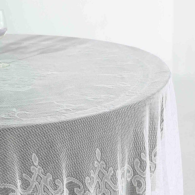 108" Premium Lace Round Tablecloth