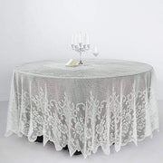 108" Premium Lace Round Tablecloth TAB_LACE01_R108_IVR