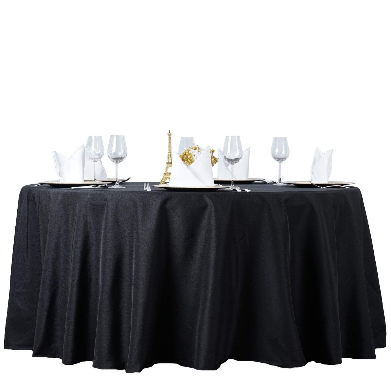 108 inches Round Premium Polyester Tablecloths