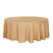 108" Round Premium Faux Burlap Polyester Tablecloth - Natural TAB_JUTE02_108_NAT