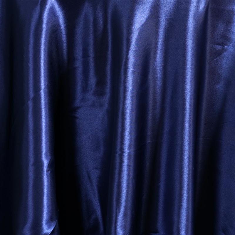 108" Satin Round Tablecloth Wedding Party Table Linens - Navy Blue TAB_STN108_NAVY