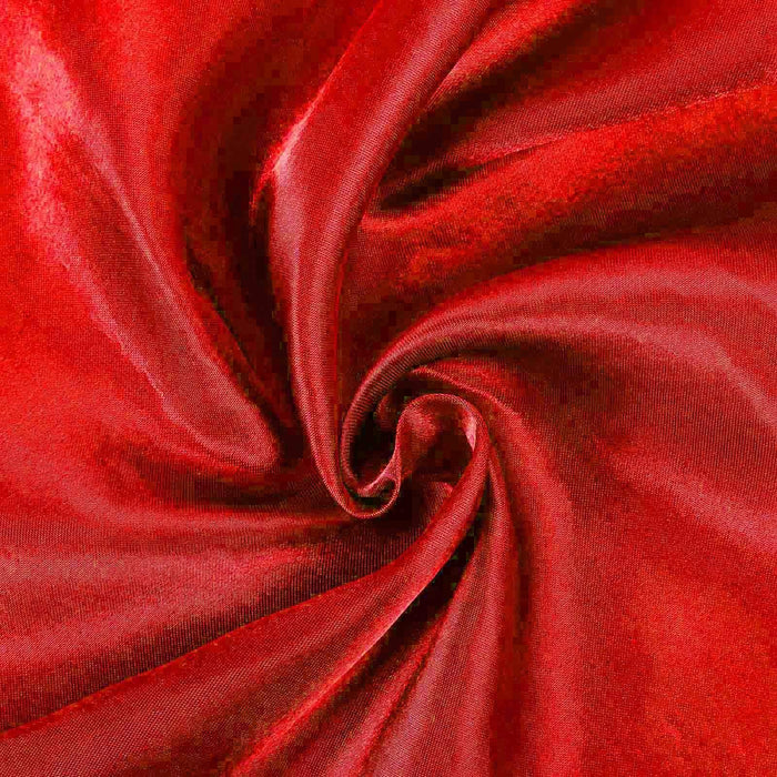 108" Satin Round Tablecloth Wedding Party Table Linens - Red TAB_STN108_RED