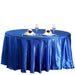 108" Satin Round Tablecloth Wedding Party Table Linens - Royal Blue TAB_STN108_ROY
