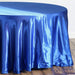 108" Satin Round Tablecloth Wedding Party Table Linens - Royal Blue TAB_STN108_ROY