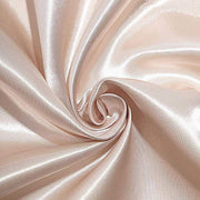 108" Satin Round Tablecloth Wedding Party Table Linens - Beige TAB_STN108_081