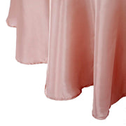 108" Satin Round Tablecloth Wedding Party Table Linens - Dusty Rose TAB_STN108_080