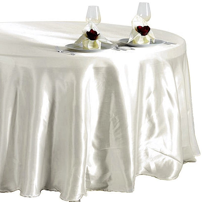 108" Satin Round Tablecloth Wedding Party Table Linens