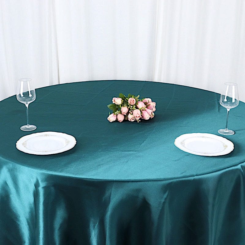 108" Satin Round Tablecloth Wedding Party Table Linens