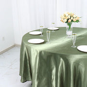 108" Satin Round Tablecloth Wedding Party Table Linens