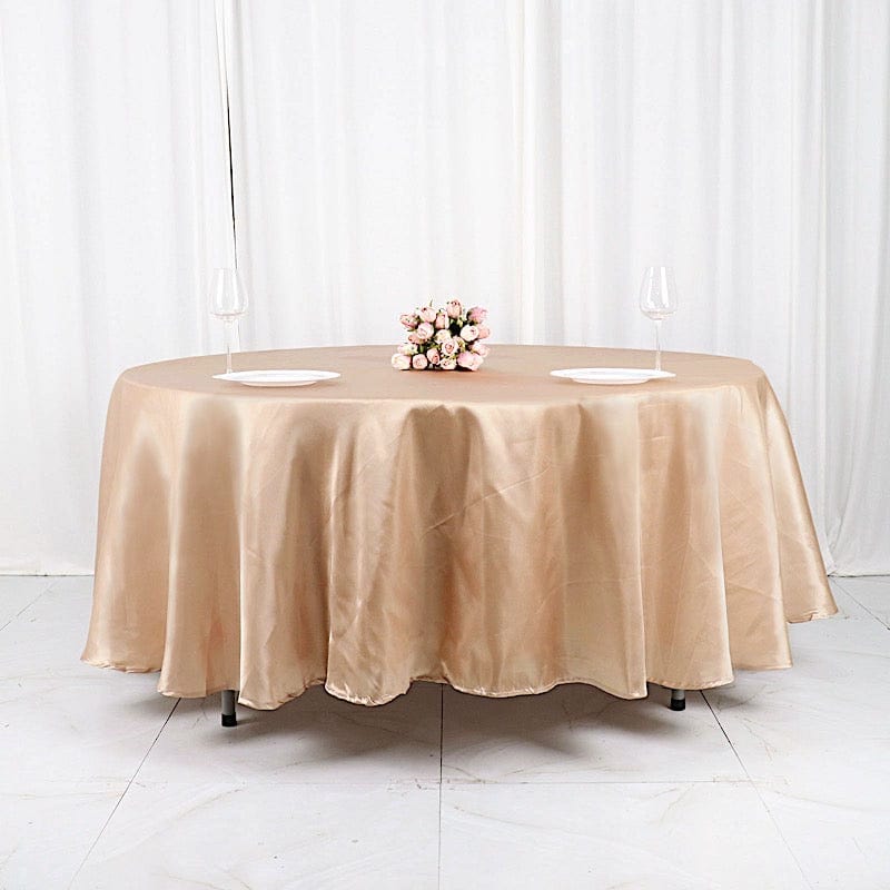 108" Satin Round Tablecloth Wedding Party Table Linens