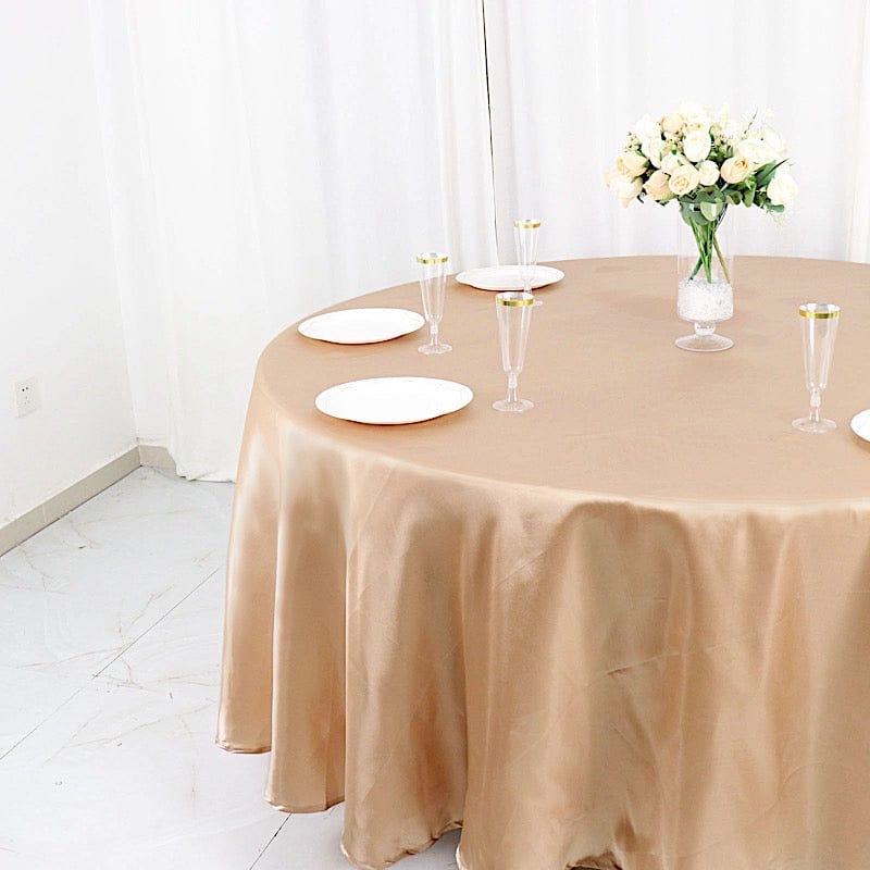 108" Satin Round Tablecloth Wedding Party Table Linens