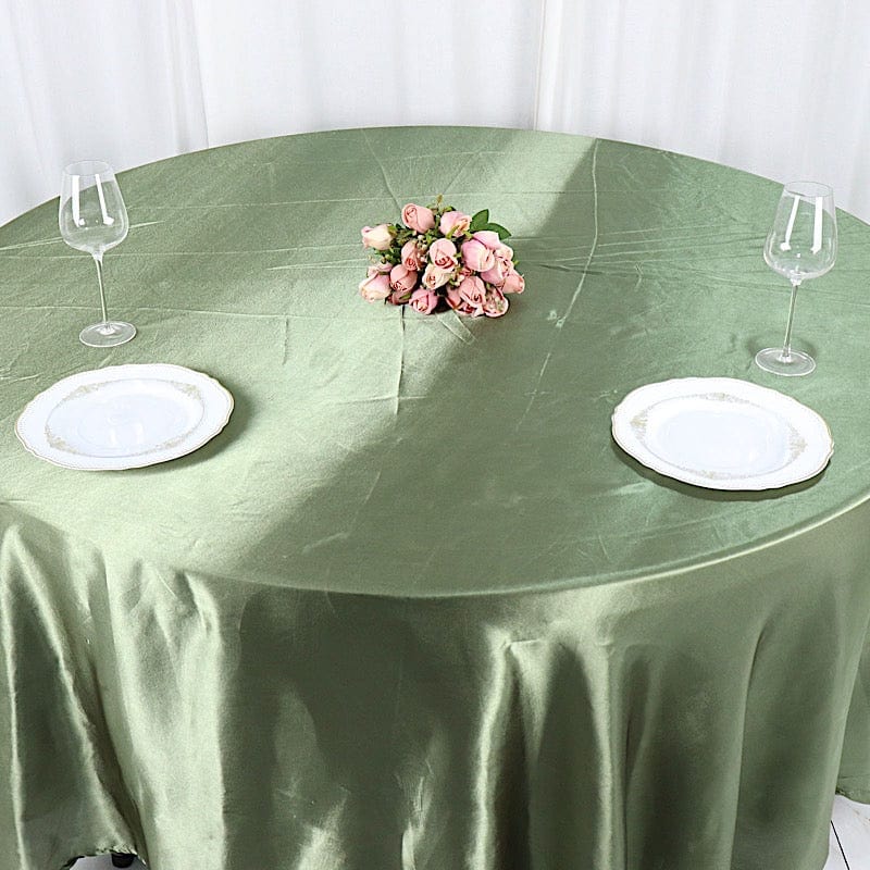 108" Satin Round Tablecloth Wedding Party Table Linens