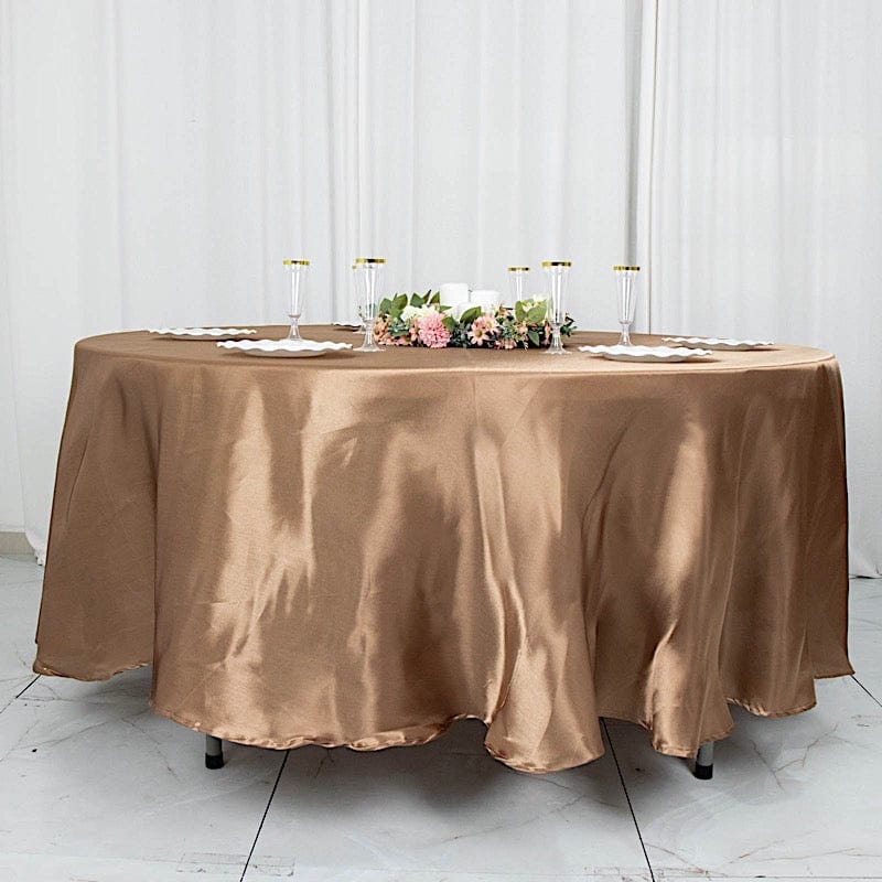 108" Satin Round Tablecloth Wedding Party Table Linens