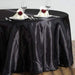 108" Satin Round Tablecloth Wedding Party Table Linens - Black TAB_STN108_BLK
