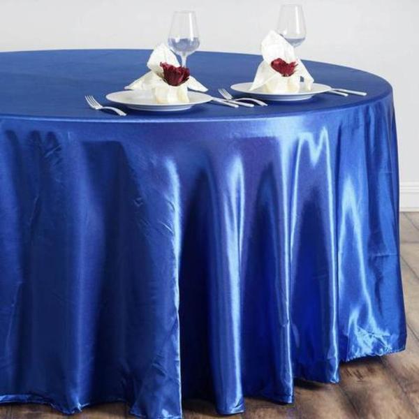 108" Satin Round Tablecloth Wedding Party Table Linens TAB_STN108_ROY