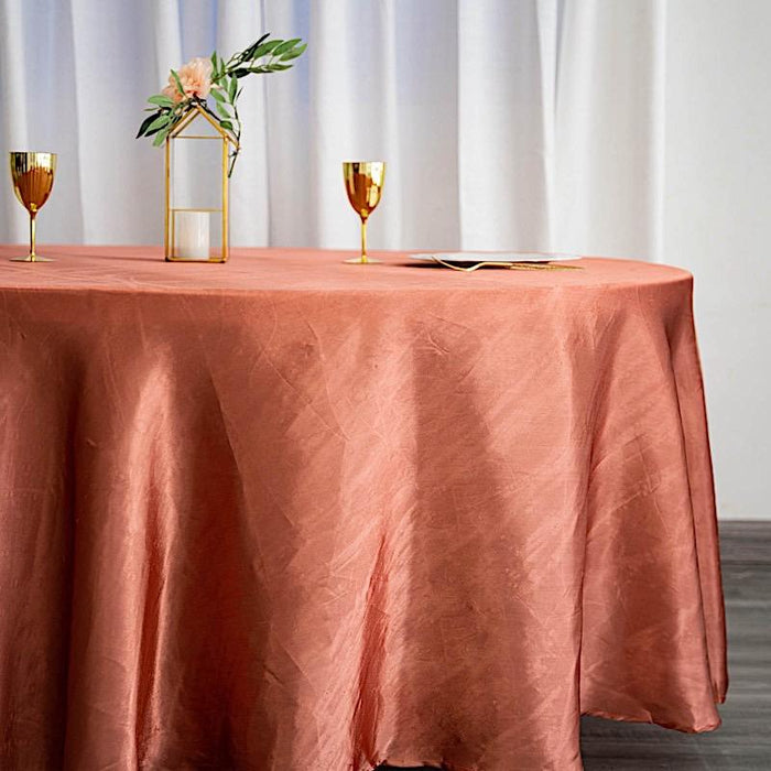 108" Satin Round Tablecloth Wedding Party Table Linens TAB_STN108_TERC