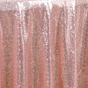 108" Sequined Round Tablecloth - Blush TAB_02_108_046