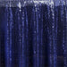 108" Sequined Round Tablecloth - Navy Blue TAB_02_108_NAVY