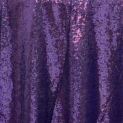 108" Sequined Round Tablecloth - Purple TAB_02_108_PURP