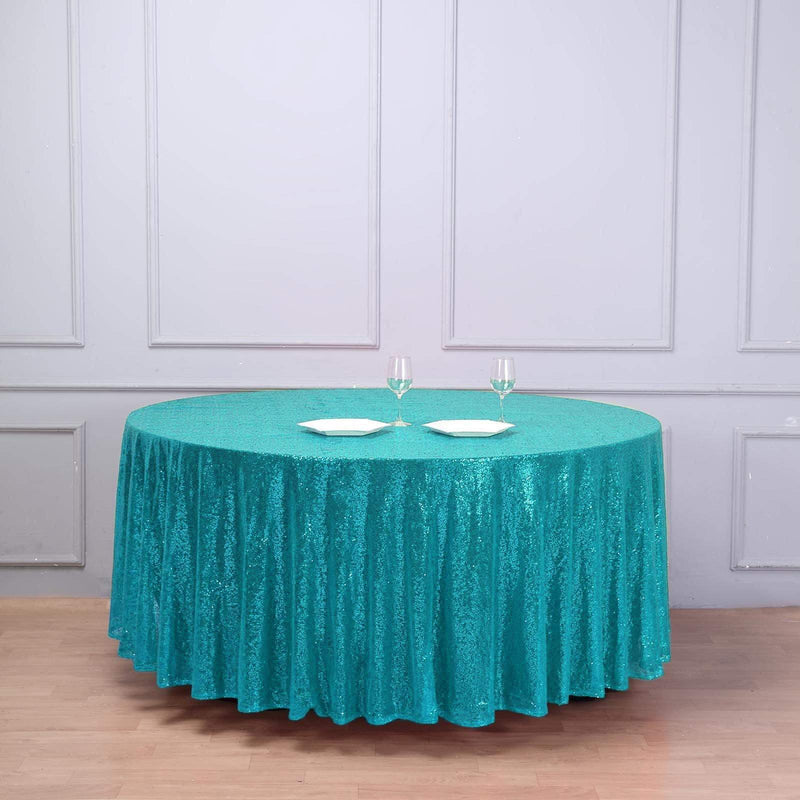 108" Sequined Round Tablecloth