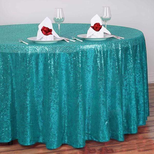 108" Sequined Round Tablecloth