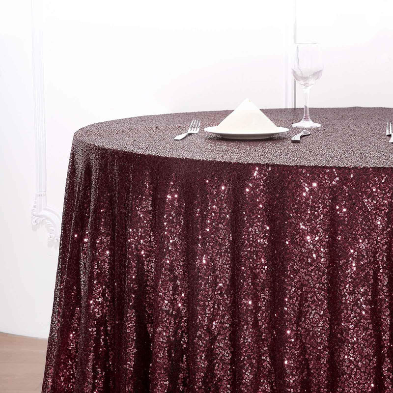 108" Sequined Round Tablecloth