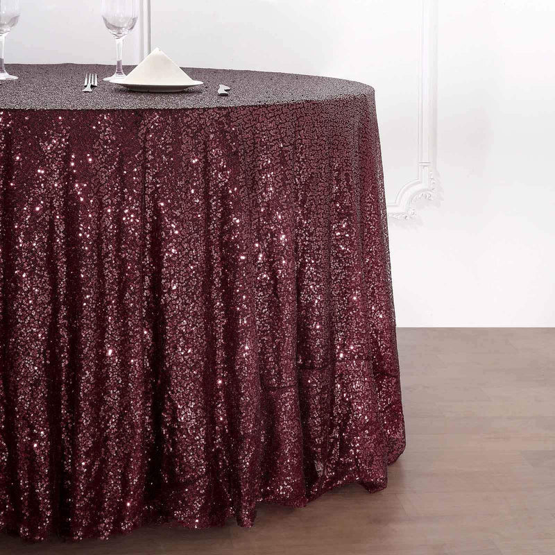 108" Sequined Round Tablecloth